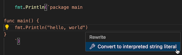 Convert to interpreted